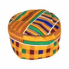 African Kente Kufi Hat